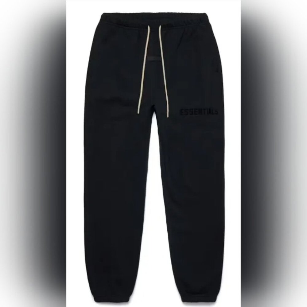 Essentials Fear Of God Jet Black Sweatpants